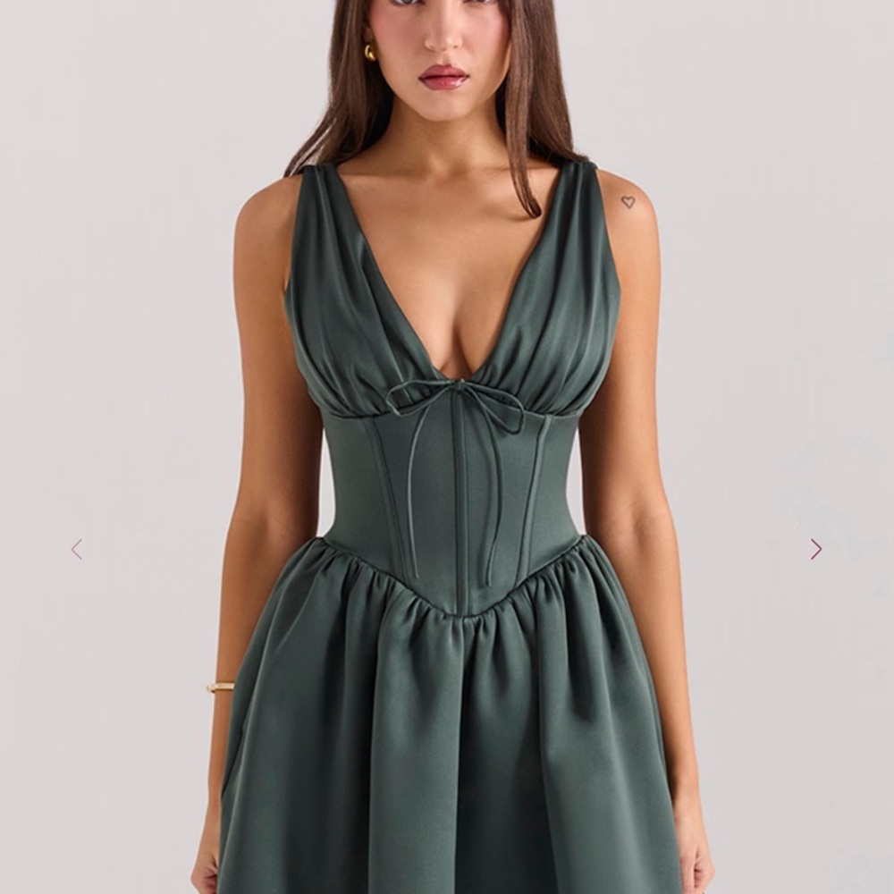 House of CB Deep Green Dress